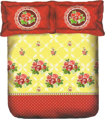 

Bichauna by Portico Cotton Double King Polka Bedsheet(Yellow, Pink, Orange, Green, White), Green;orange;pink;white;yellow