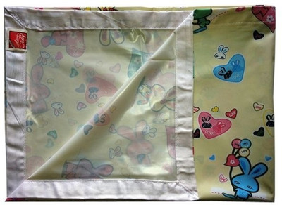 

Love Baby Double Abstract Bedsheet(Pack of 1, Yellow)