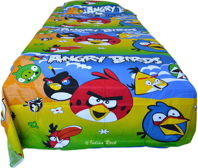45% OFF on Indian Rack 220 TC Cotton Single Printed Bedsheet(1 kids Single Bedsheet, 1 Pillow Cover, Multicolor)
