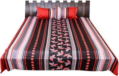 

Nathi and Nancy Cotton Double King Abstract Bedsheet(1 Bed Sheet & 2 Pillow Covers, Multicolor)