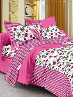 

Suraaj Fashion 300 TC Cotton Double King Floral Bedsheet(Pack of 1, Multicolor)