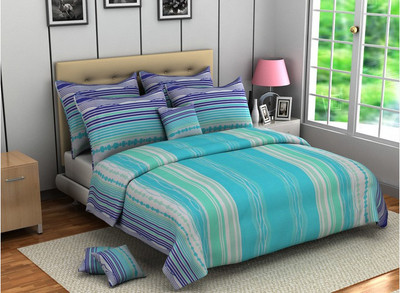 

Bombay Dyeing 164 TC Cotton Double Geometric Bedsheet(Pack of 1, Green)
