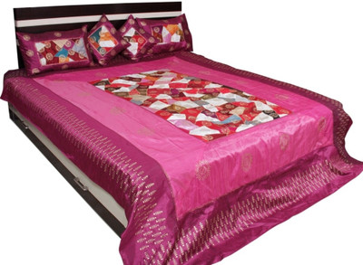 66% OFF on Soundarya Polyester Double Abstract Bedsheet(Pack of 1, Multicolor)
