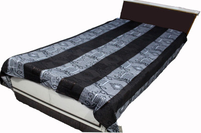 

AS42 120 TC Cotton Single Striped Bedsheet(Pack of 1, Multicolor)