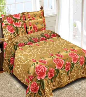 

Comfort Home Polyester Double Printed Bedsheet(Multicolor)