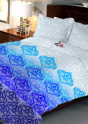

Uber Urban 108 TC Cotton Double Abstract Bedsheet(Pack of 1, Multicolor)