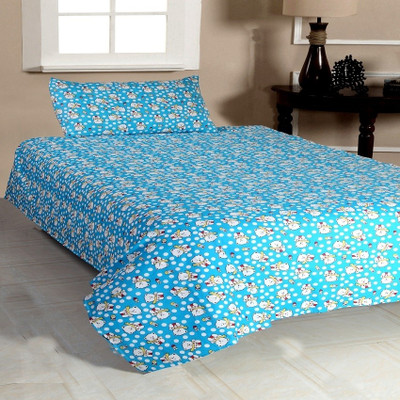 

ExpressionsHome 144 TC Cotton Single Printed Bedsheet(Pack of 1, Multicolor)