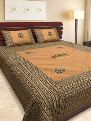 

Pinkcity Style Cotton Double King Floral Bedsheet(Pack of 1, Multicolor)