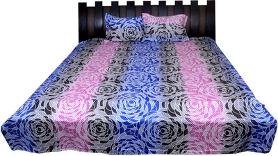 

Nathi and Nancy Cotton Double Abstract Bedsheet(1 Bed Sheet & 2 Pillow Covers, Multicolor)