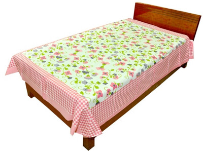 70% OFF on Silkworm Cotton Single Abstract Bedsheet(Multicolor)