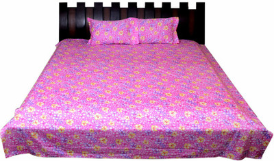 

Nathi and Nancy Cotton Double Floral Bedsheet(1 BED SHEET, 2 PILLOW COVERS, Multicolor)