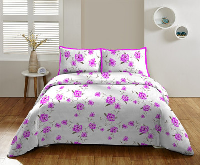 

DCTex Furnishings 300 TC Cotton Double King Printed Bedsheet(Pack of 1, Multicolor)