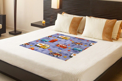 

Azalea Polyester Crib Printed Bedsheet(Pack of 1, Blue)