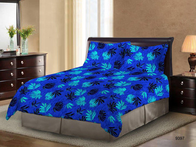 

Bombay Dyeing 124 TC Cotton Double Printed Bedsheet(Blue)
