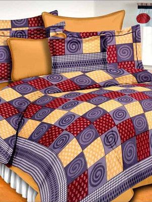 

Suraaj Fashion 300 TC Cotton Double King Floral Bedsheet(Pack of 1, Multicolor)