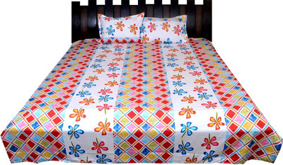 

Nathi and Nancy Cotton Double Floral Bedsheet(1 Bed Sheet & 2 Pillow Covers, Multicolor)