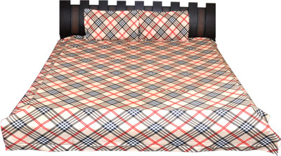 

Nathi and Nancy Cotton Double Abstract Bedsheet(1 BEDSHEET, 2 PILLOW COVERS, Multicolor)