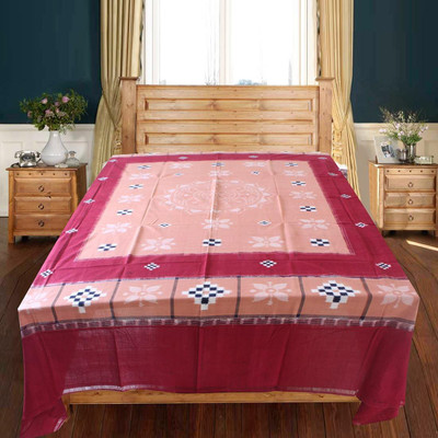 

Kadambini Saree Cotton Double King Embroidered Bedsheet(Pack of 1, Multicolor)