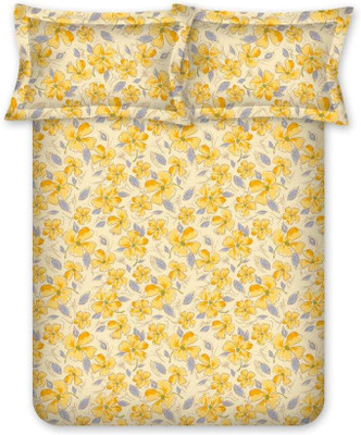 

Bombay Dyeing Cotton Double Floral Bedsheet(Pack of 1, Yellow)