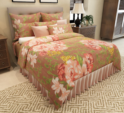 

Home Candy 160 TC Cotton Double Floral Bedsheet(Pack of 1, Multicolor)