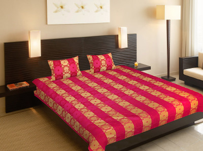 

Shop Jaipuri Silk Double Abstract Bedsheet(Pack of 1, Multicolor)