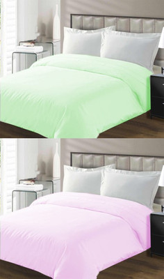 

Zesture 160 TC Cotton Single Floral Bedsheet(Pack of 2, Multicolor)