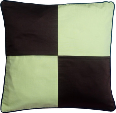 61% OFF on Hugs N Rugs Embroidered Cushions Cover(40 cm*40 cm, Brown)