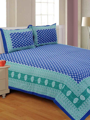 

Suraaj Fashion 300 TC Cotton Double King Floral Bedsheet(Pack of 1, Multicolor)