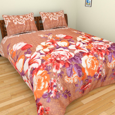 

Abhomedecor Polyester Double Floral Bedsheet(Multicolor)