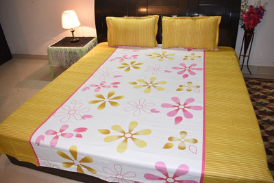 

Fabrica Furnishings Cotton Double Printed Bedsheet(Pack of 1, Multicolor)