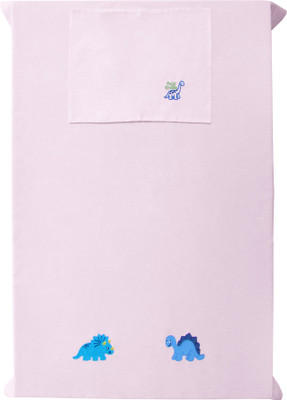 

Baby Rap 200 TC Cotton Crib Embroidered Bedsheet(Pack of 1, Pink)