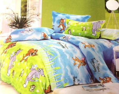 

Zesture 144 TC Polycotton Double Cartoon Bedsheet(Pack of 1, Multicolor)