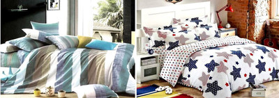 

Zesture 200 TC Polycotton Double Abstract Bedsheet(Pack of 2, Multicolor)
