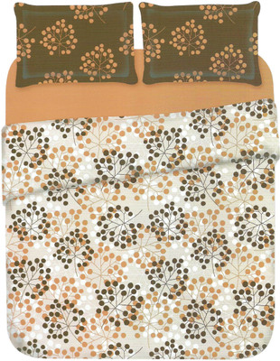 

Birla Century Cotton Double Floral Bedsheet(Pack of 1, Peach)