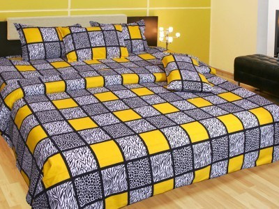 

Aashiyana Sajona Cotton Double Checkered Bedsheet(Pack of 1, Yellow, Black), Black;yellow