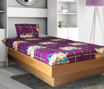 

Snuggle Cotton Single Cartoon Bedsheet(Pack of 1, Multicolor)