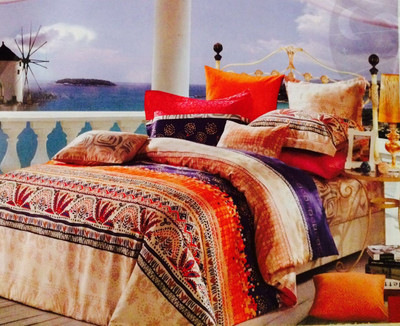 

Nanki's Cotton Double King Abstract Bedsheet(Pack of 1, Brown)