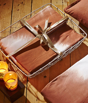 40% OFF on House This 210 TC Cotton Double Abstract Bedsheet(Pack of 1, Brown)