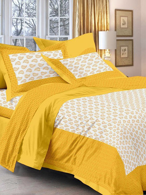 

Suraaj Fashion 300 TC Cotton Double King Floral Bedsheet(Pack of 1, Multicolor)