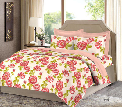 

Bombay Dyeing 120 TC Cotton Double Printed Bedsheet(Red)