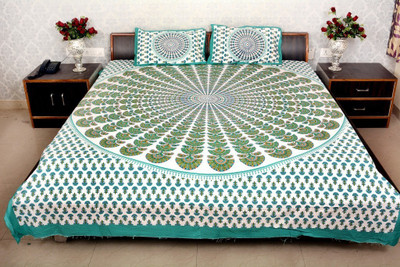 

Naiwal Fashion 250 TC Cotton Double Abstract Bedsheet(Pack of 1, Multicolor)