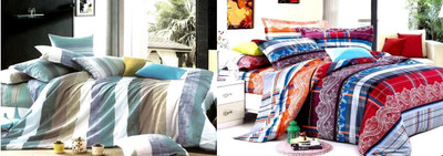 

Zesture 200 TC Polycotton Double Abstract Bedsheet(Pack of 2, Multicolor)
