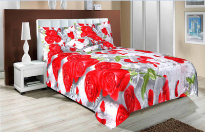 

Signature Polyester Double King Floral Bedsheet(Pack of 1, Multicolor)