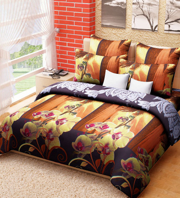 

Home Candy Polycotton Double Floral Bedsheet(Pack of 1, Multicolor)
