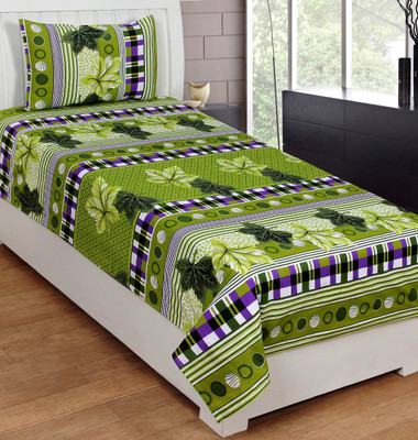 

Zesture Cotton Single Floral Bedsheet(Pack of 1, Multicolor)