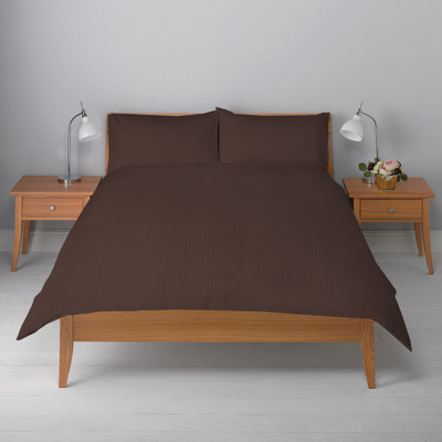 28% OFF on Misr 300 TC Cotton Single Striped Bedsheet(Pack of 1, Brown) 28% OFF on Misr 300 TC Cotton Single Striped Bedsheet(Pack of 1, Brown)
