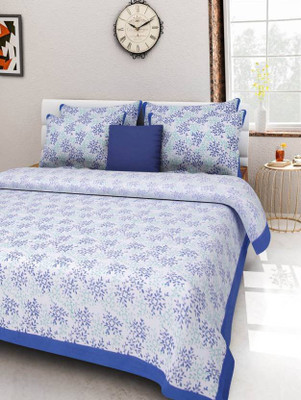 

Ruby Creation 240 TC Cotton Double Floral Bedsheet(Pack of 1, Multicolor)