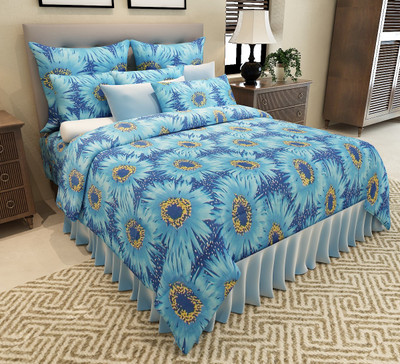 

Home Candy 150 TC Cotton Double Floral Bedsheet(Pack of 1, Multicolor)