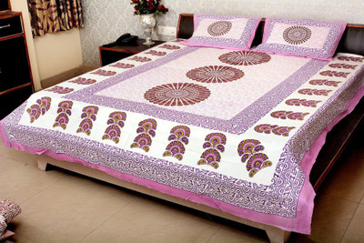 

Naiwal Fashion 160 TC Cotton Double Printed Bedsheet(Pack of 1, Multicolor)