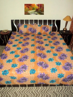 

Amita Home Furnishing Cotton Double Printed Bedsheet(Pack of 1, Multicolor)